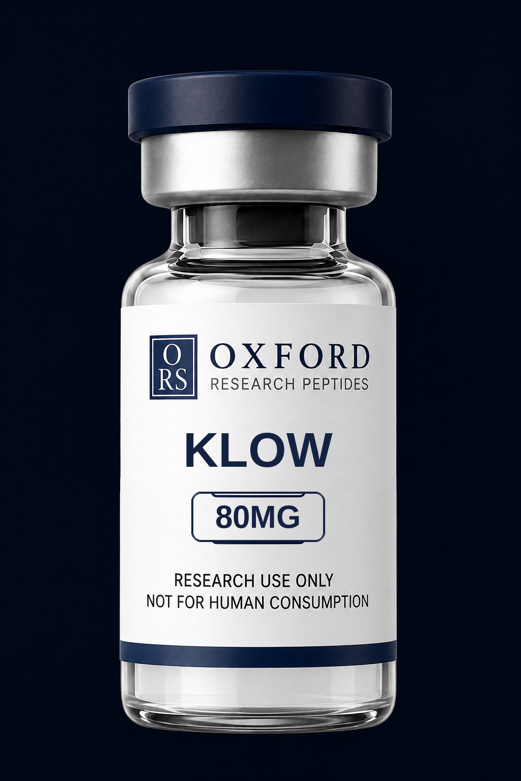 KLOW research peptide vial