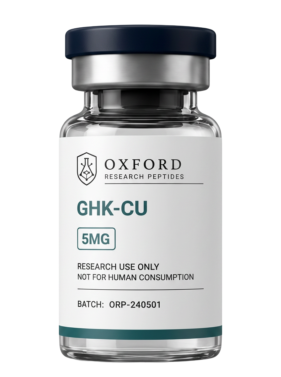 GHK-Cu research peptide vial